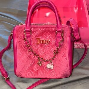 Juicy Couture Fuchsia Mini Bag with Gold Accents